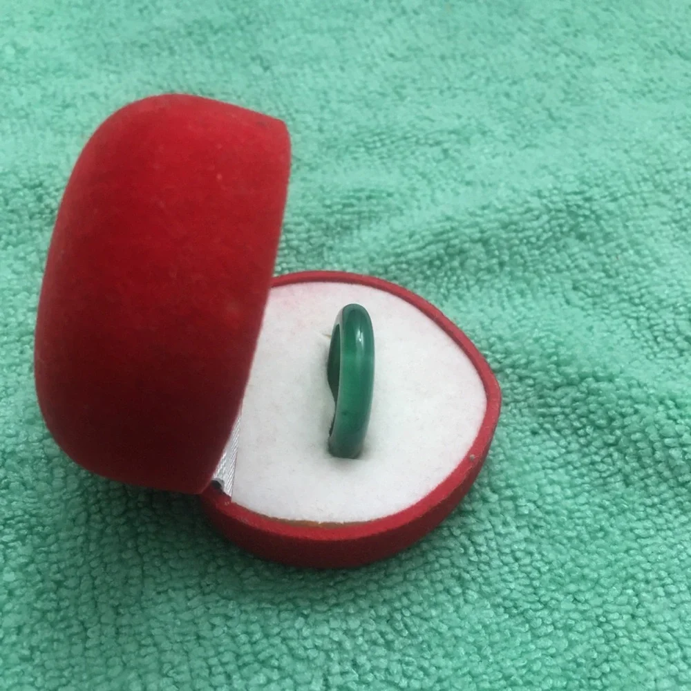 Green Onyx Ring 1 Band Unisex
